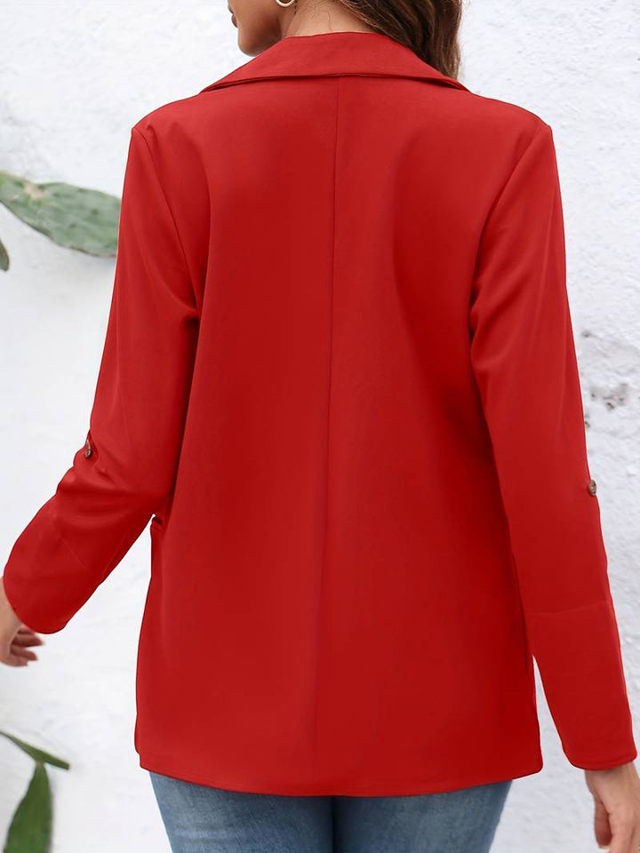 Open-Front Blazer with an Unstructured Relaxed Cut