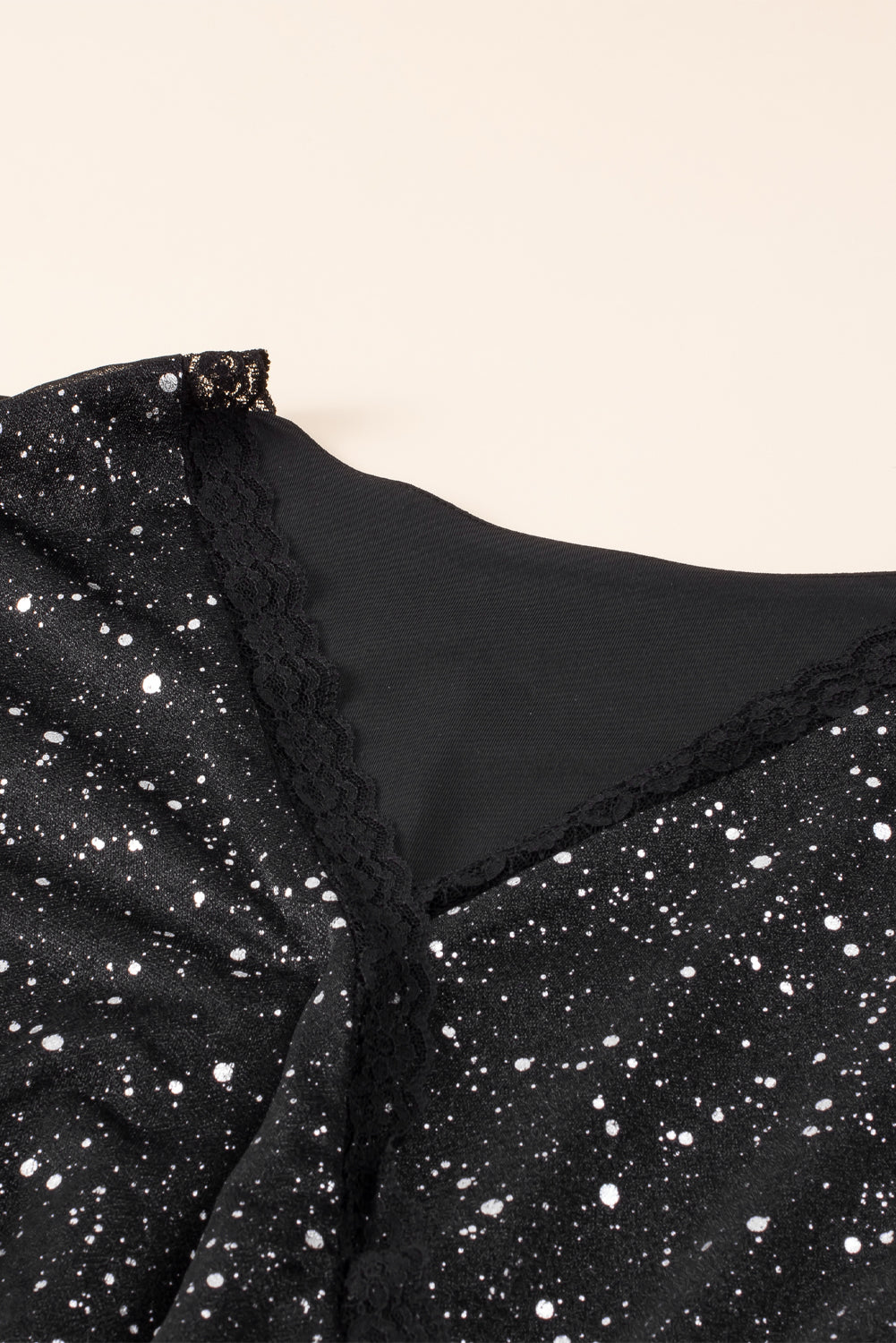 Black Glitter Dress with Mesh Overlay for Party Nights
