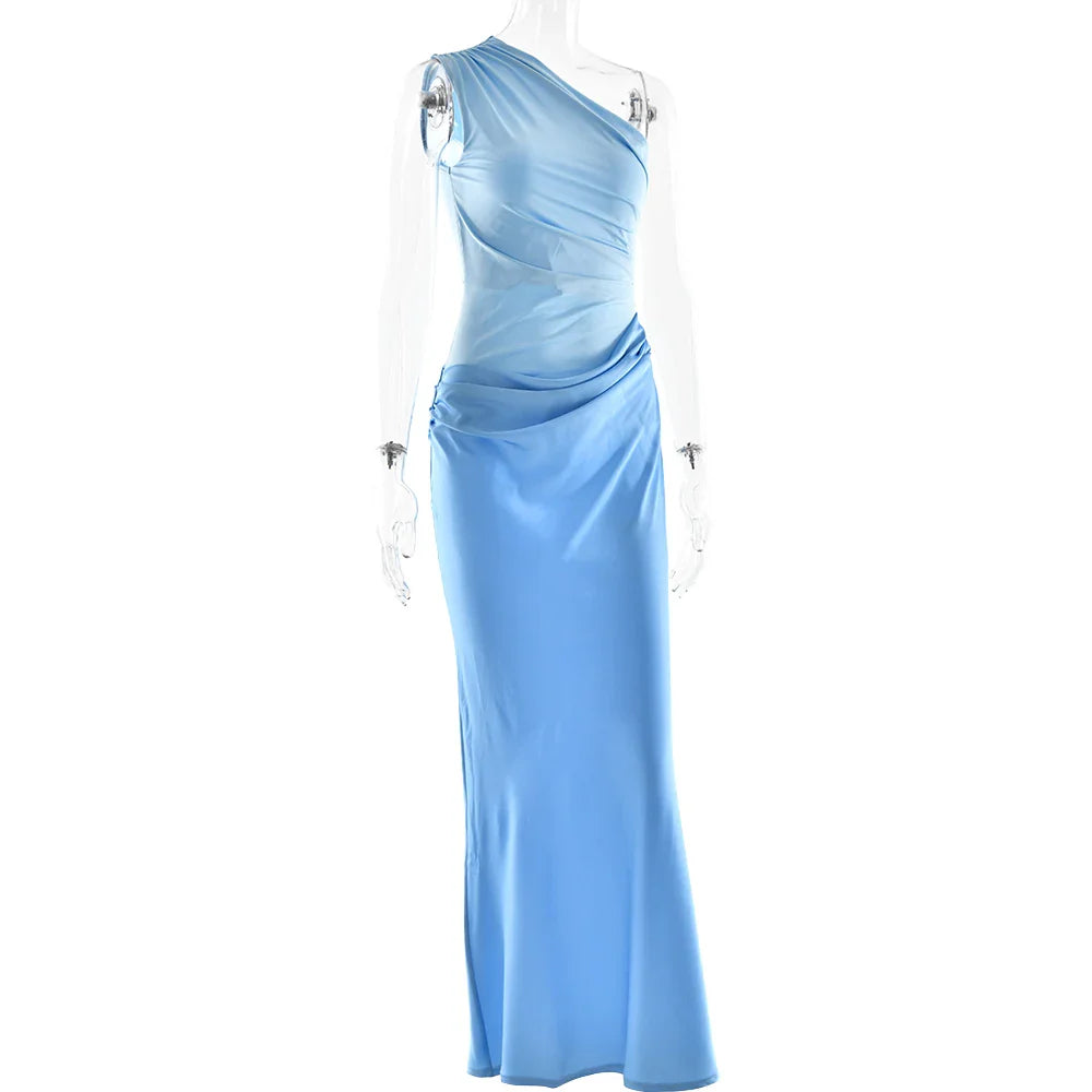 Julissia Satin One Shoulder Dress for Women - gallery