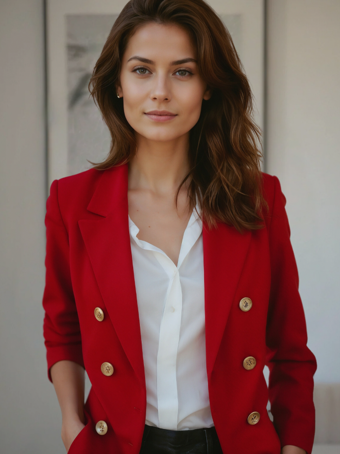 Soft Tailored Blazer with a Relaxed Fit for Women