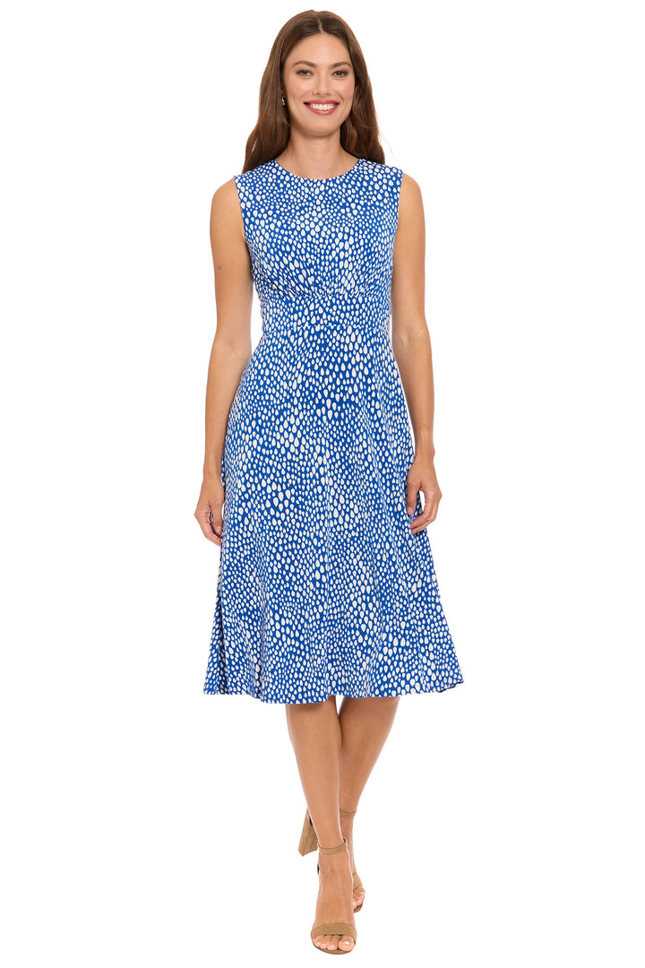 Kirby Inset Waist Dress in Mini Tear Drops for Women