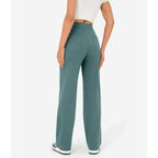 Flexible High-Waisted Stretch Trousers