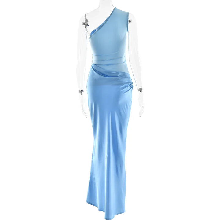 Julissia Satin One Shoulder Dress for Women - gallery