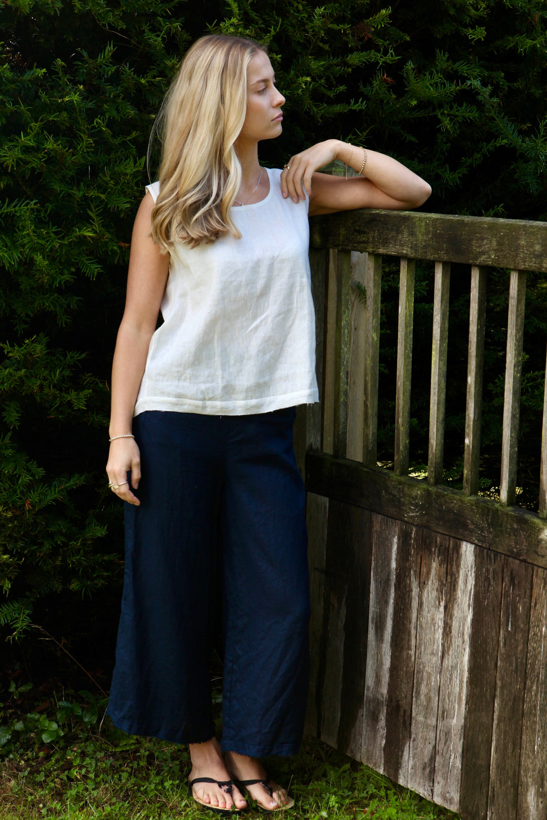 Aimie Linen Top for Women - gallery