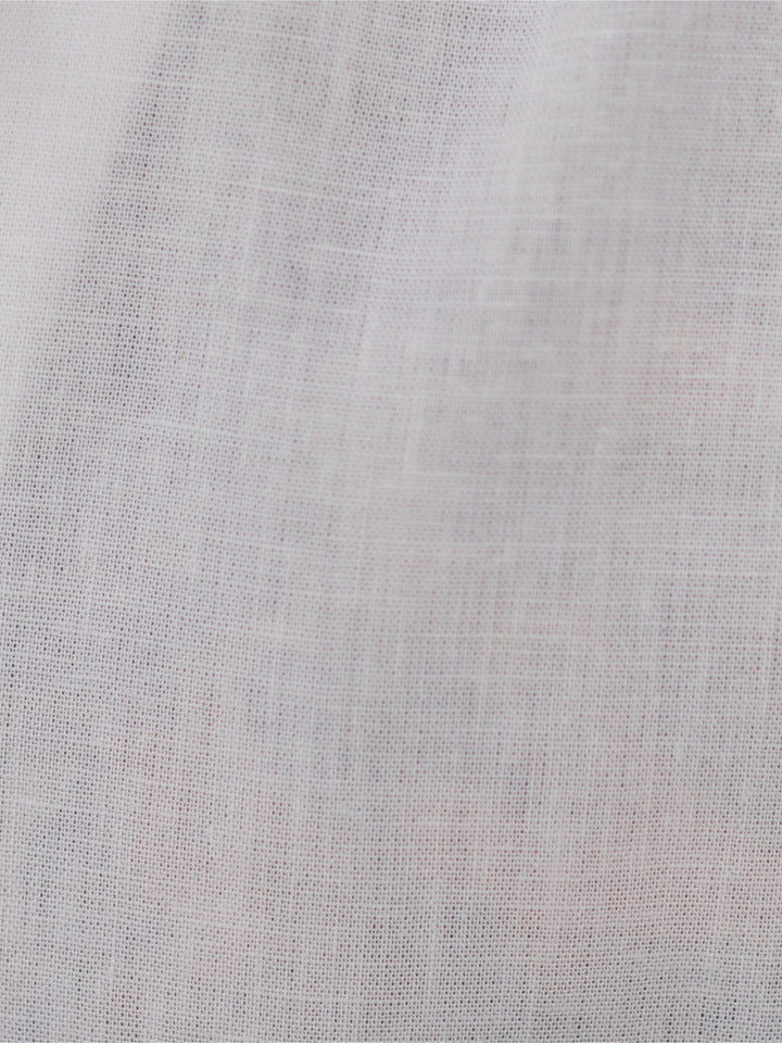 Beau White Linen Resort Shirt with Camp Collar - gallery