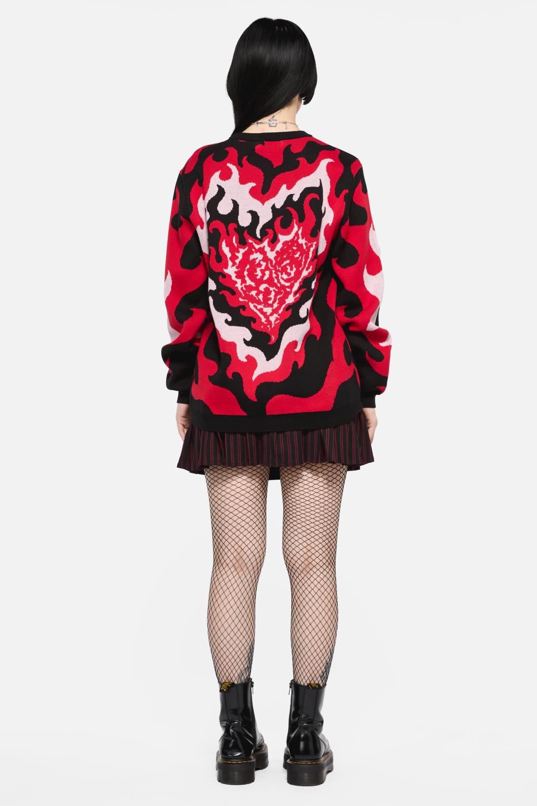 Heartbreak Knit Sweater Knit Top for Women - gallery