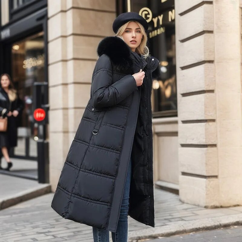Longline Parka Coat in a Clean, Elongating Cut