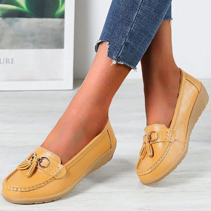 Slip-On Loafers with a Clean Flat Sole for Women