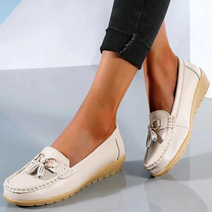 Slip-On Loafers with a Clean Flat Sole for Women