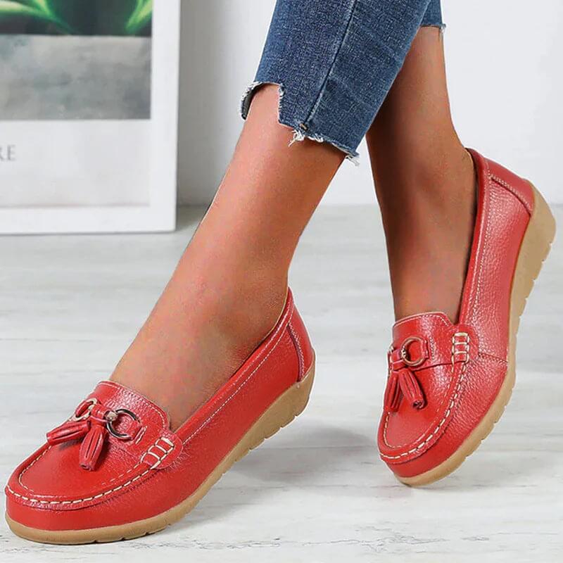 Slip-On Loafers with a Clean Flat Sole for Women