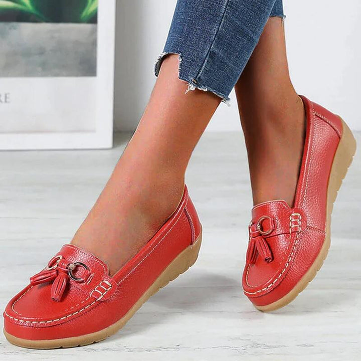 Slip-On Loafers with a Clean Flat Sole for Women
