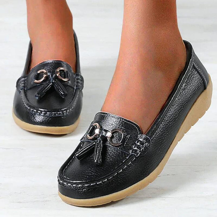 Slip-On Loafers with a Clean Flat Sole for Women