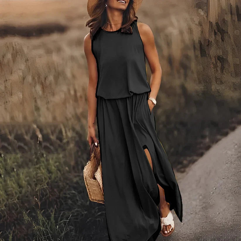 Colourful Easy-Wear Dress in Six Shades for Women