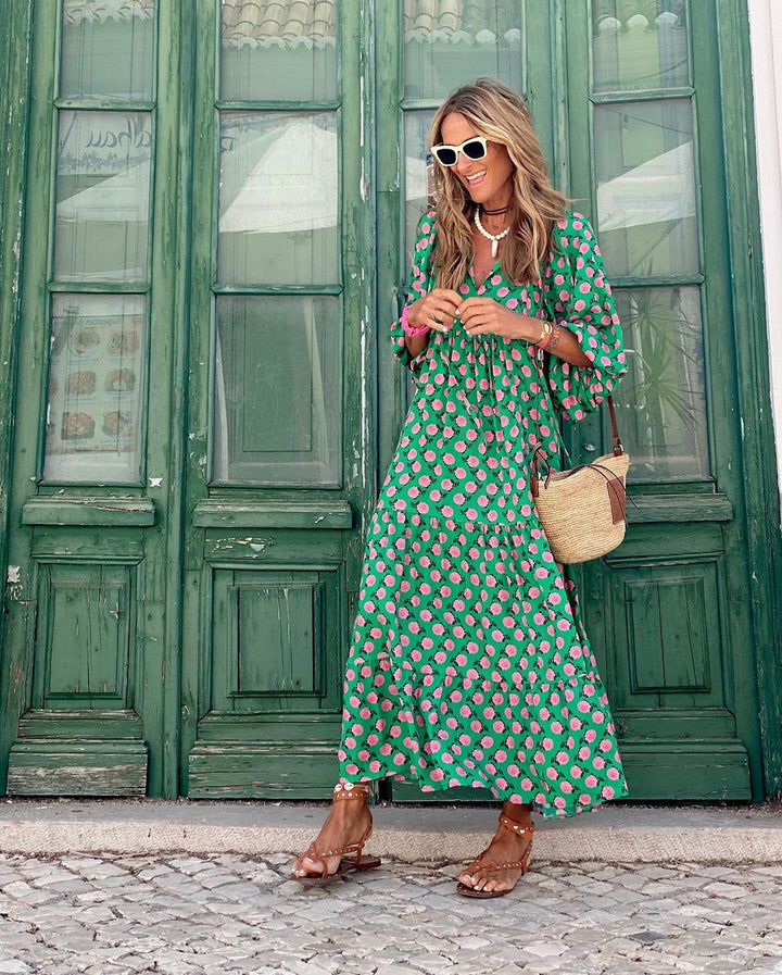 Daria Summer Dress with a Flattering Fluid Silhouette