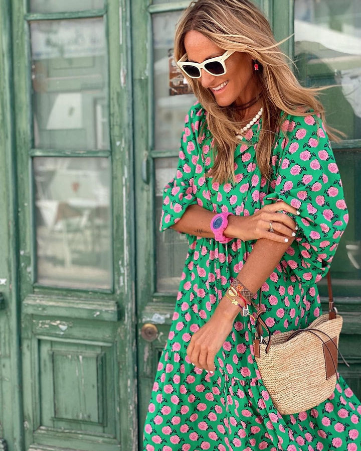 Daria Summer Dress with a Flattering Fluid Silhouette