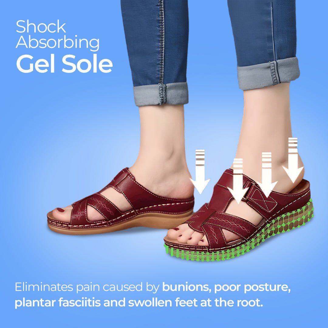Orthopedic Bunion Corrector Cross-Strap Slippers - gallery