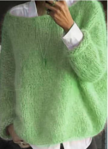 Colourful Off-Shoulder Chunky Rib Knit Jumper