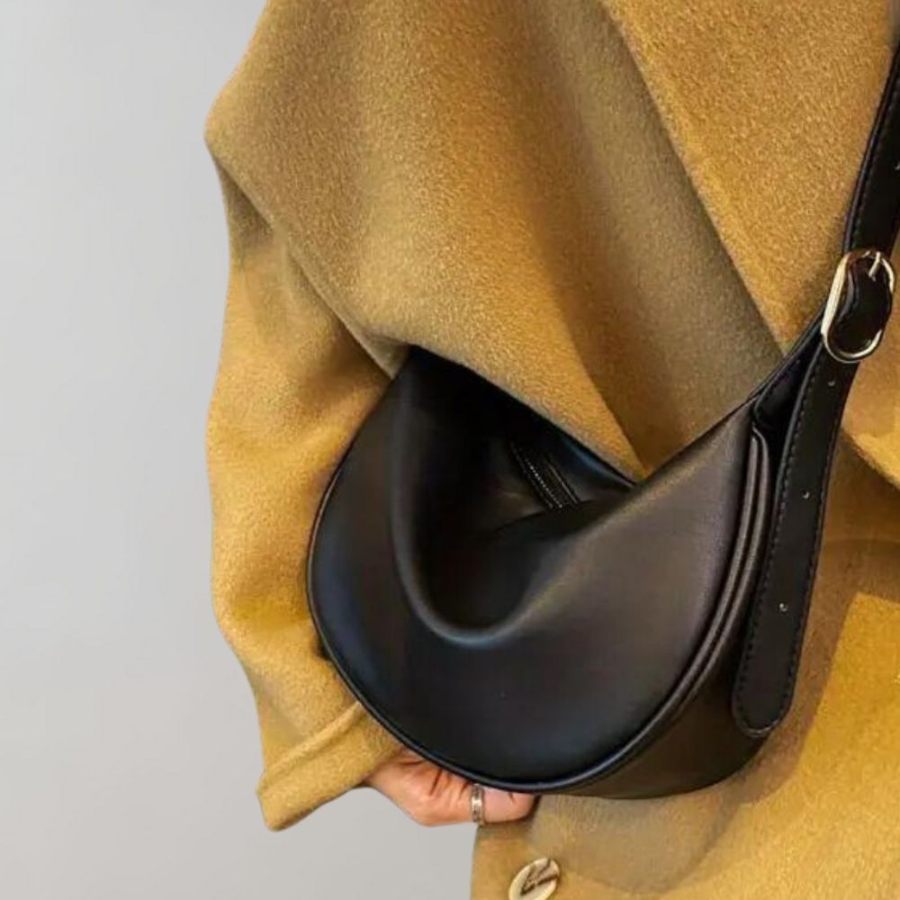 Vegan Leather Crossbody Bag with Adjustable Strap
