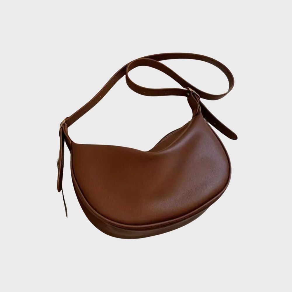 Vegan Leather Crossbody Bag with Adjustable Strap