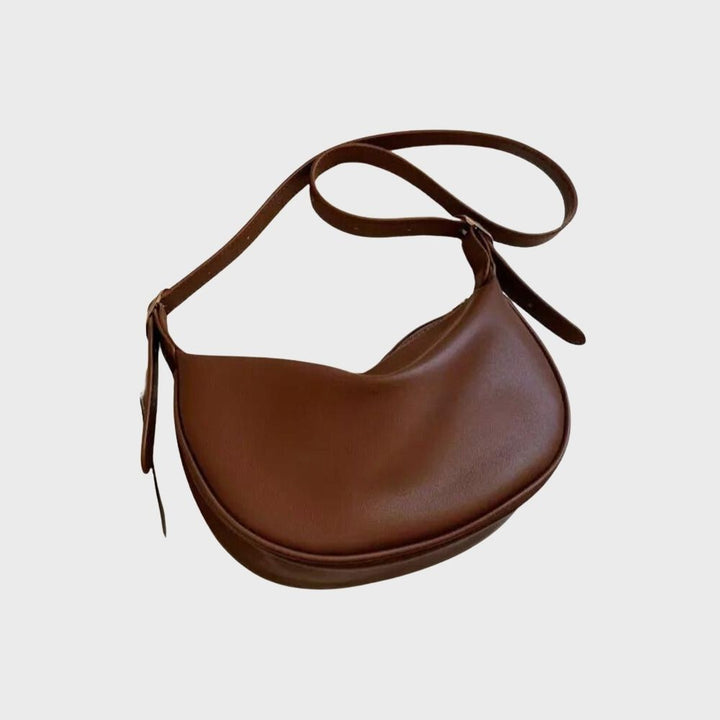 Vegan Leather Crossbody Bag with Adjustable Strap