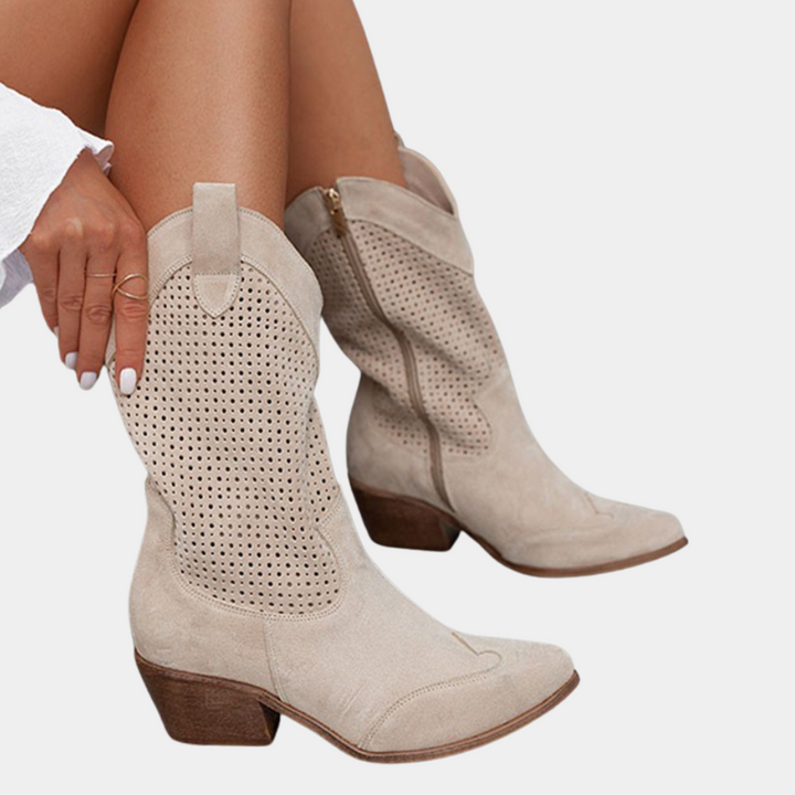 Lightweight Ventilated Cowboy Boots for Women