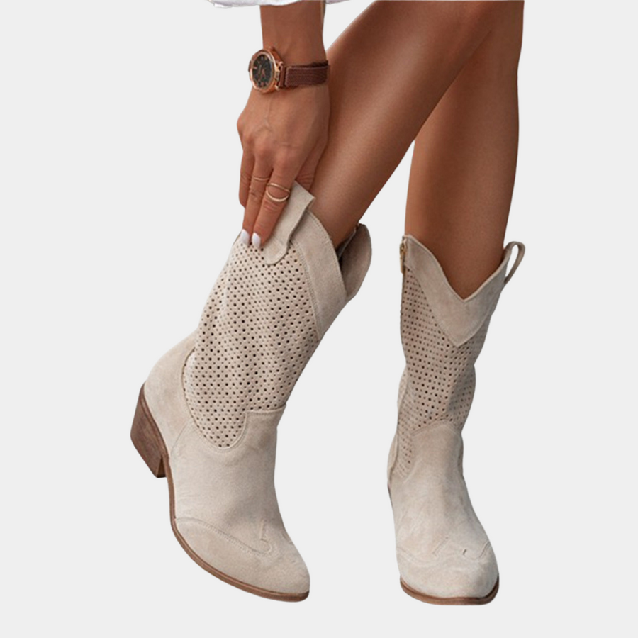 Lightweight Ventilated Cowboy Boots for Women