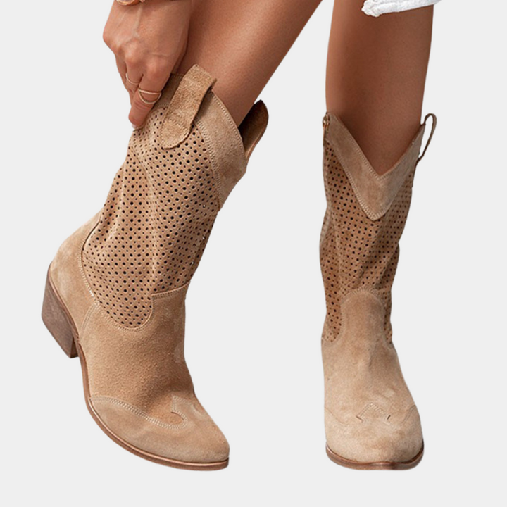 Lightweight Ventilated Cowboy Boots for Women