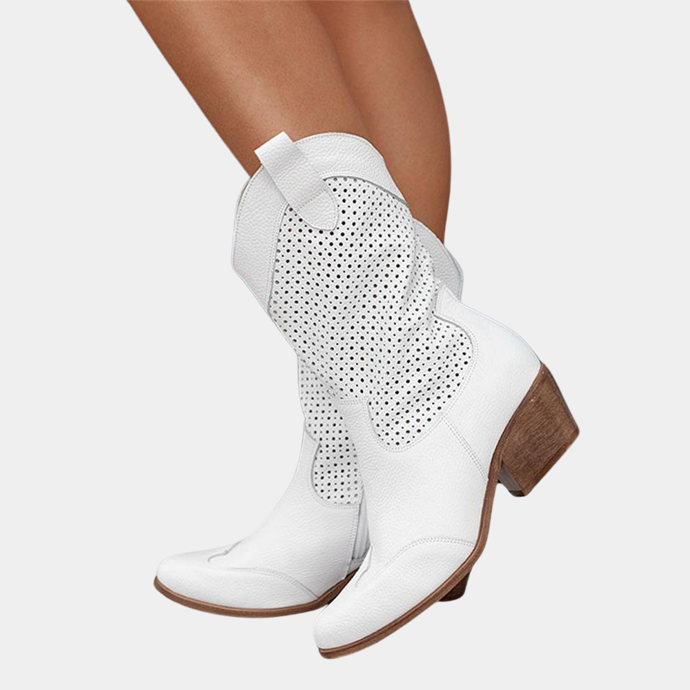 Lightweight Ventilated Cowboy Boots for Women