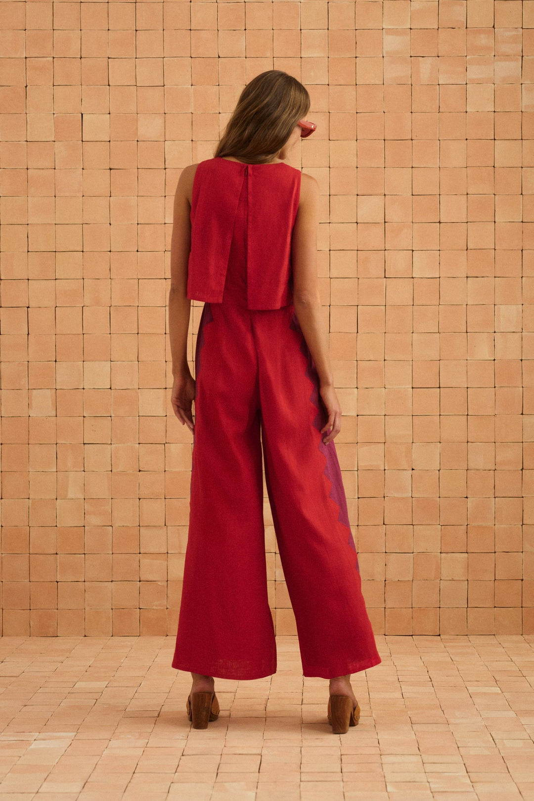 Charlie Jumpsuit In Foxglove Rosa — gallery