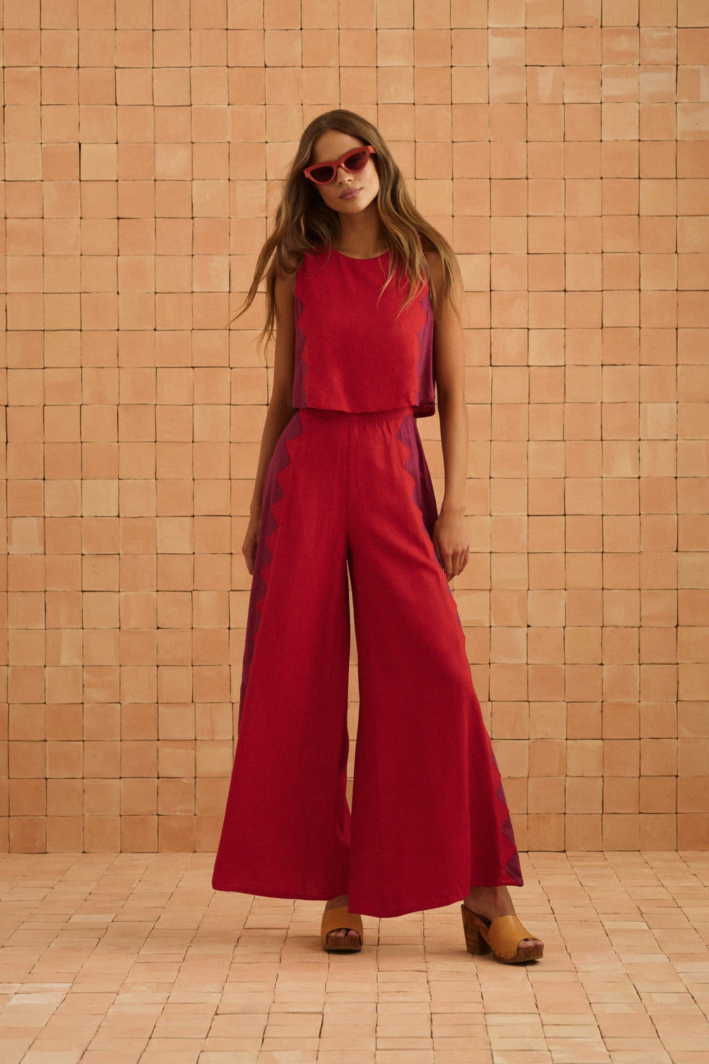 Charlie Jumpsuit In Foxglove Rosa — gallery