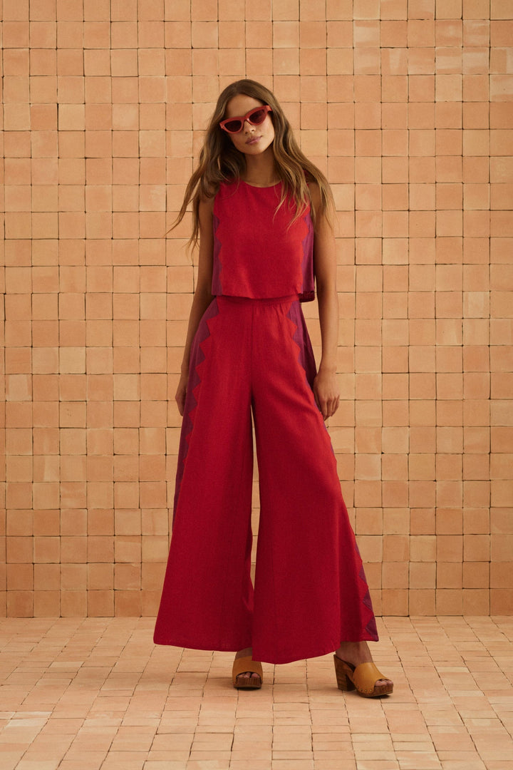 Charlie Jumpsuit In Foxglove Rosa — gallery