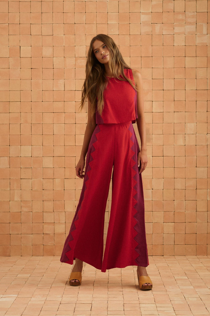 Charlie Jumpsuit In Foxglove Rosa