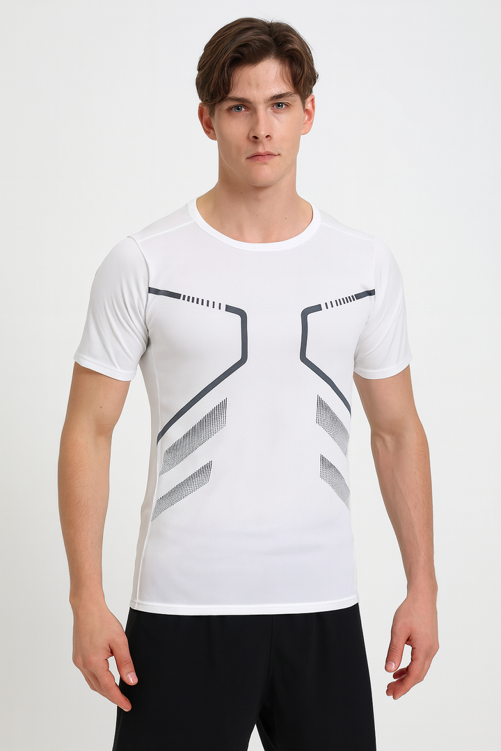 Casual Sport Top for Men - White