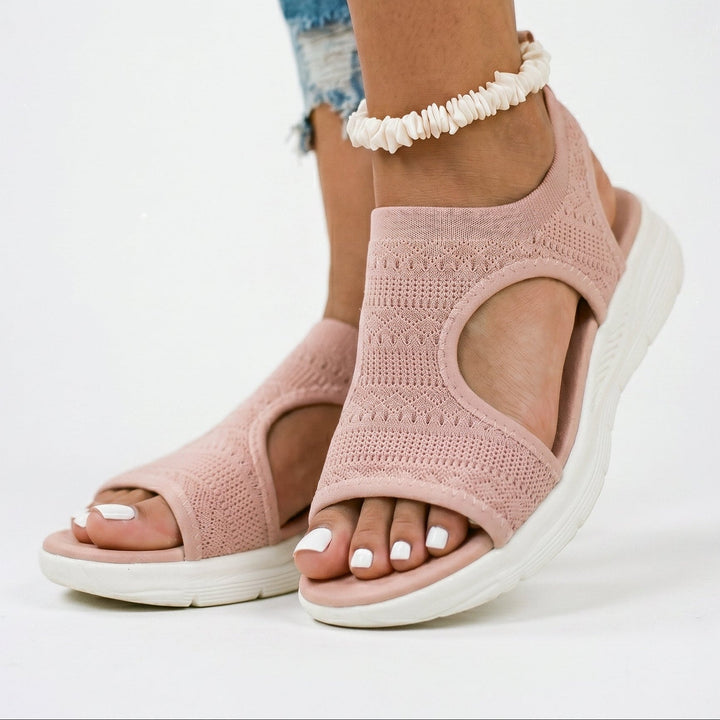 Stylish Black Wedge Sandals for Women - gallery