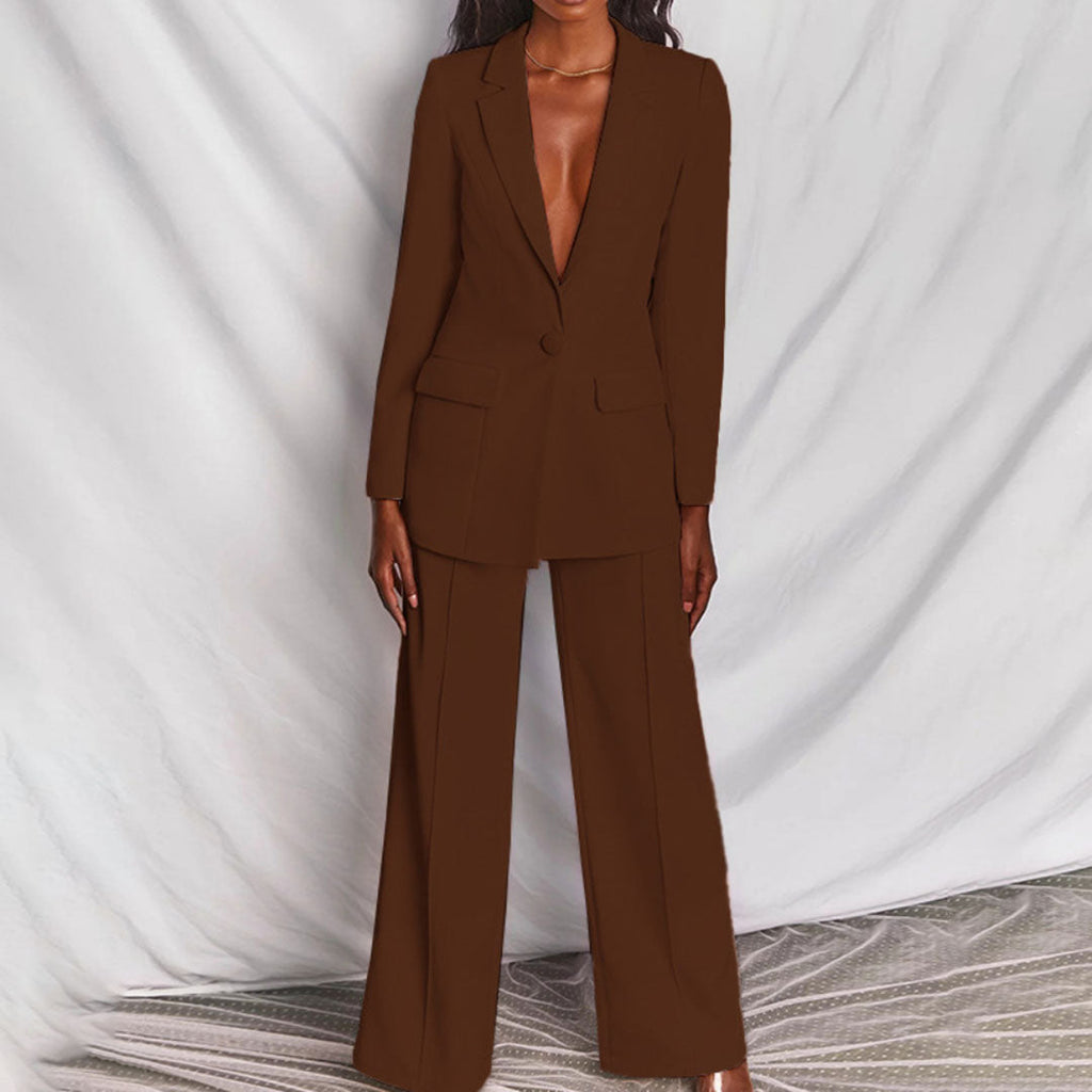 Hayley - Chic Women's Blazer and Trousers Set