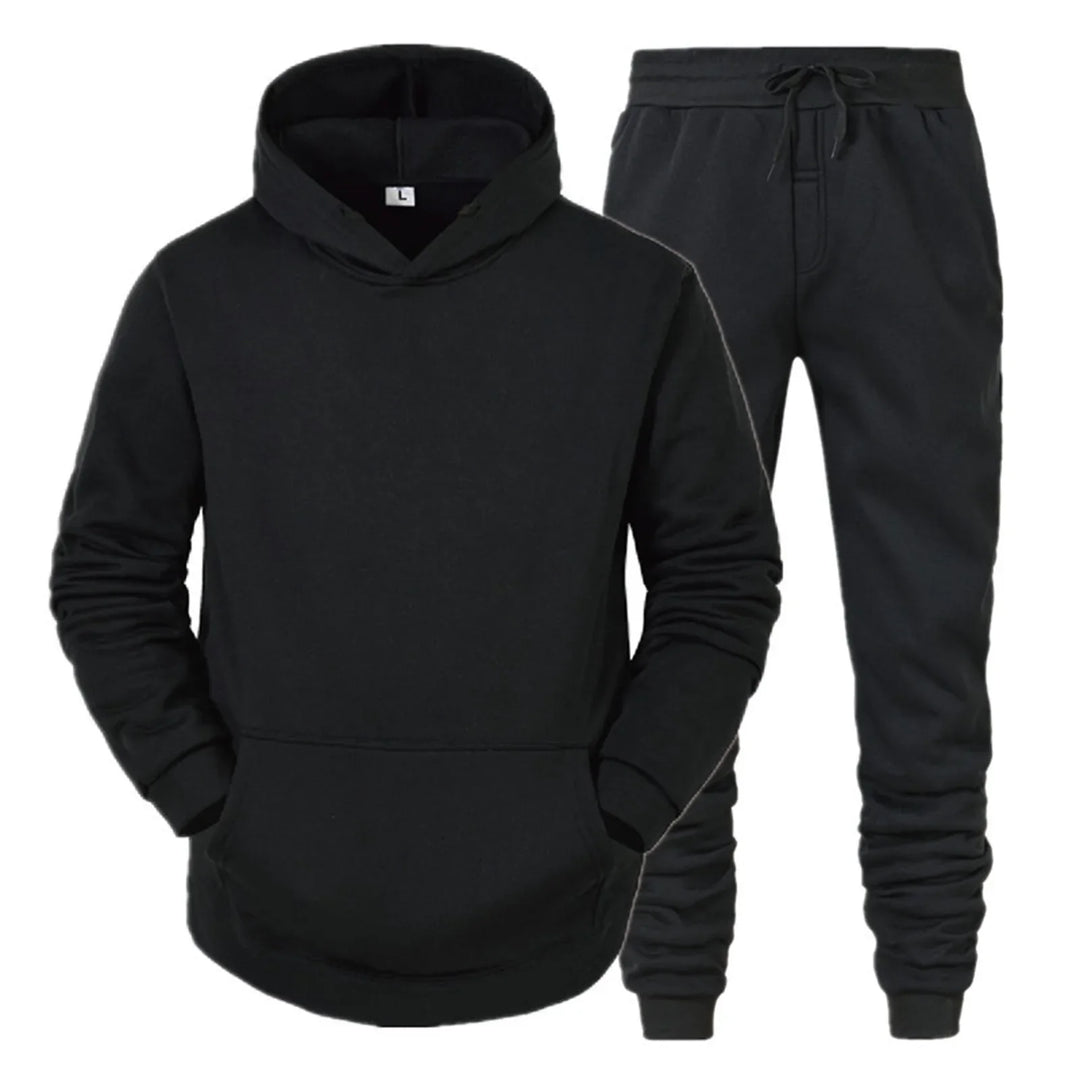Couples Matching Sweat Suits - Black