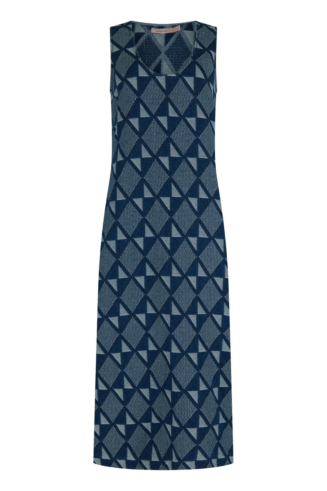 Courtney Dress In Abstract Denim — gallery