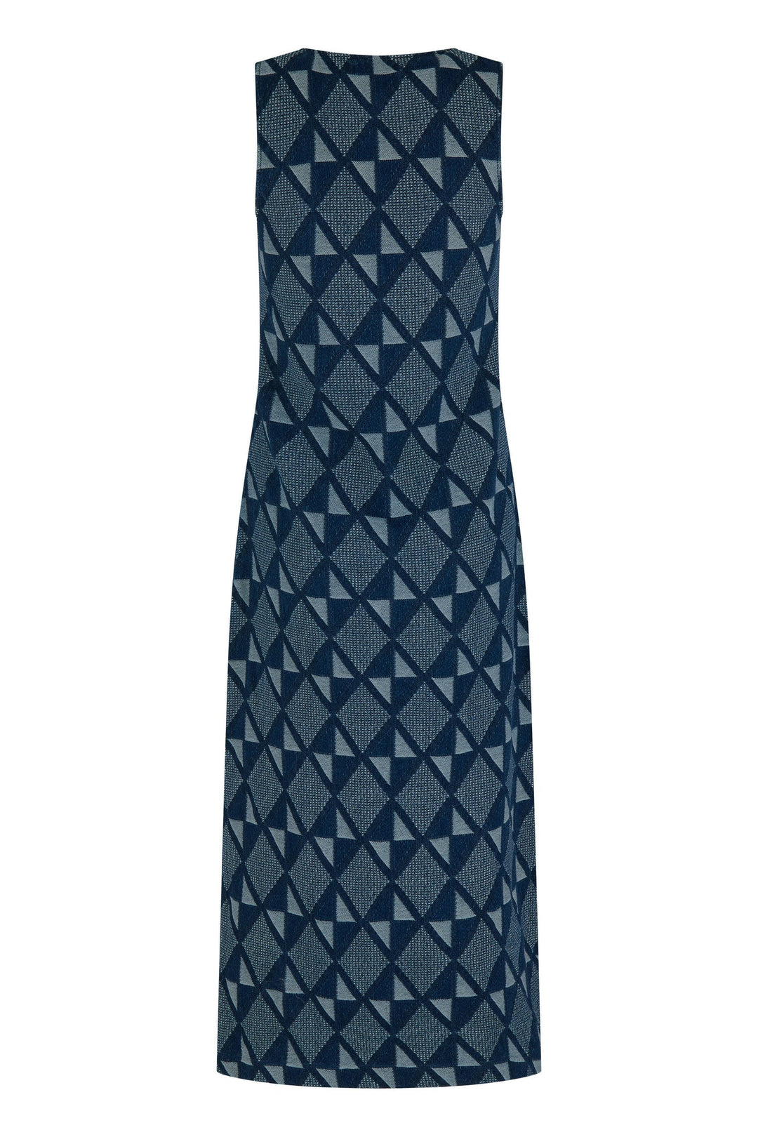 Courtney Dress In Abstract Denim — gallery