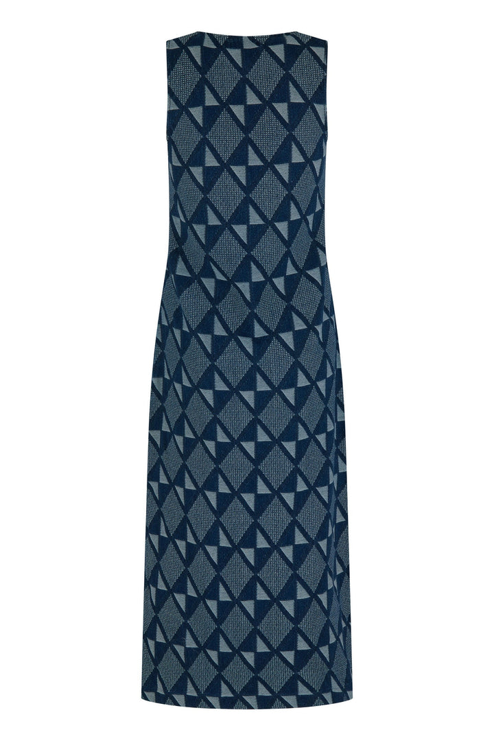 Courtney Dress In Abstract Denim — gallery