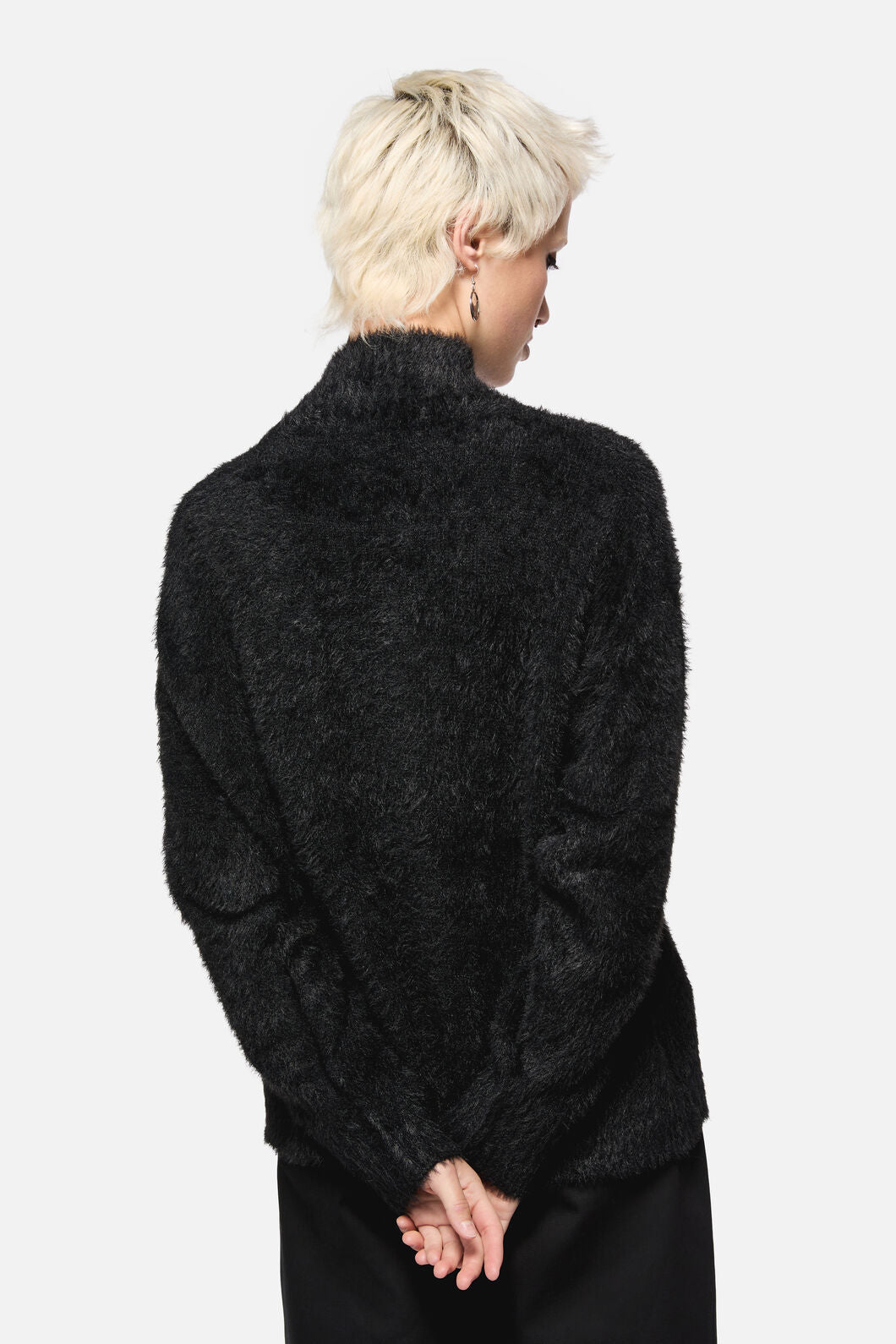 Catkins Boucle Knit Sweater Knit Top for Women - gallery