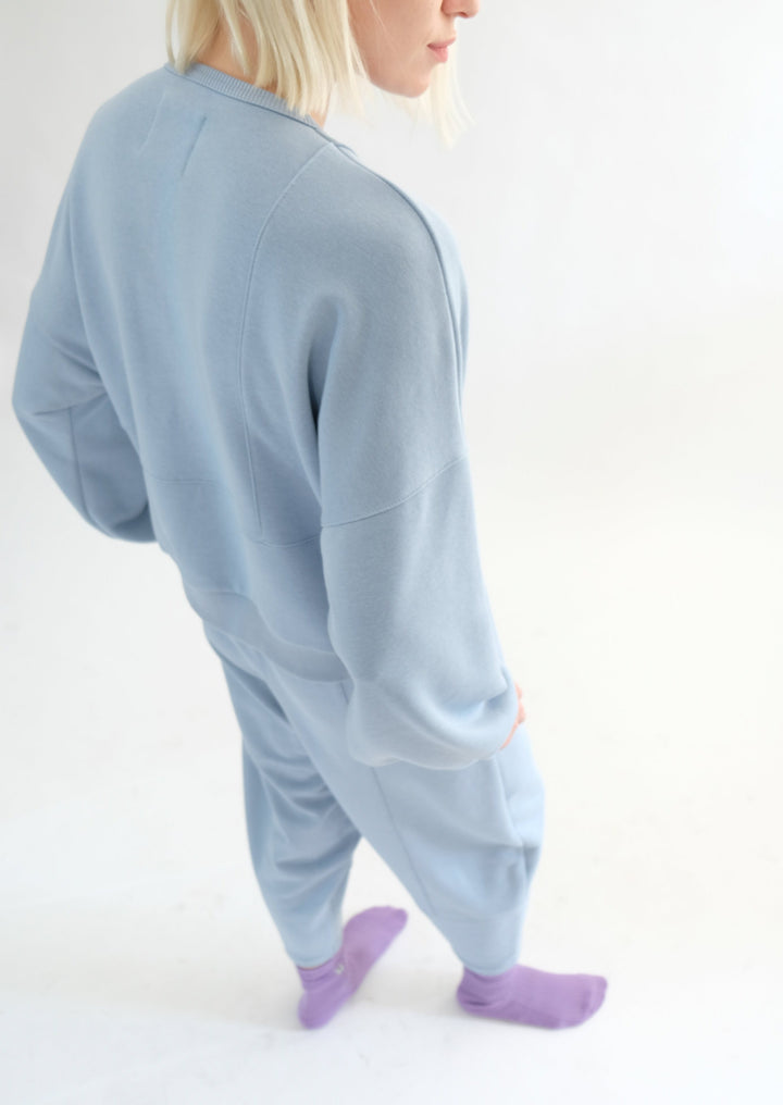 Patchwork Sweatshirt-Cyan T-Shirt for Women - gallery