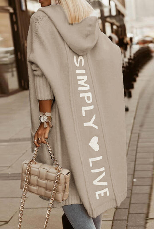 Longline Knee-Length Coat in a Clean-Cut Silhouette