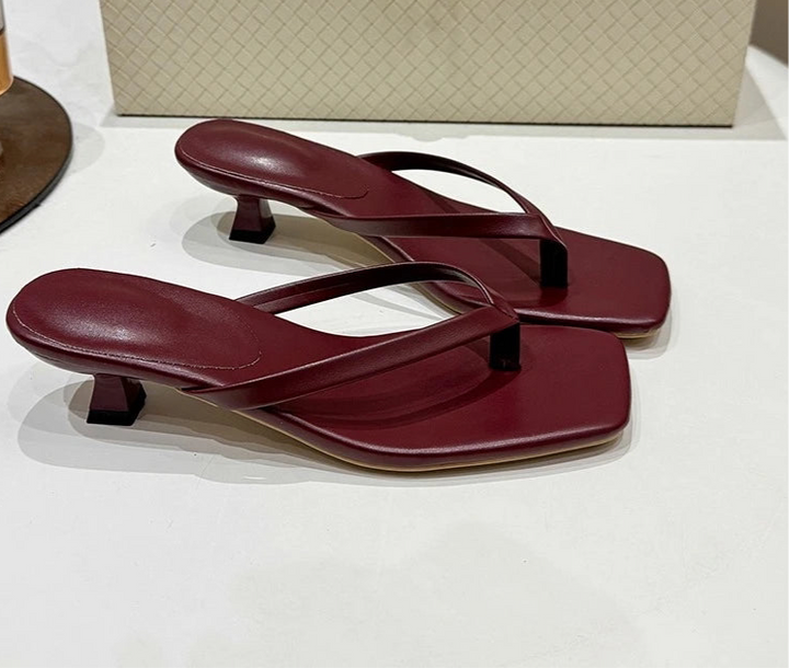 Kitten Heel Slip On Sandals for Women - gallery