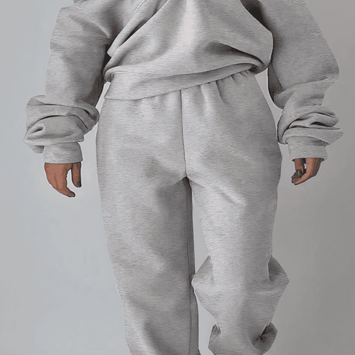 Ira Two-Piece Tracksuit Set with Tapered Leg Trousers