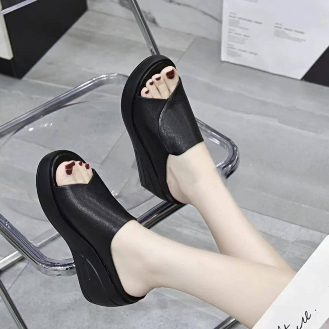 Orthopedic Slip-On Wedge Sandals for Women - gallery