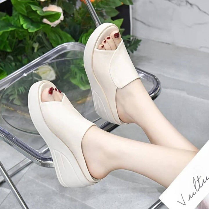 Orthopedic Slip-On Wedge Sandals for Women - gallery