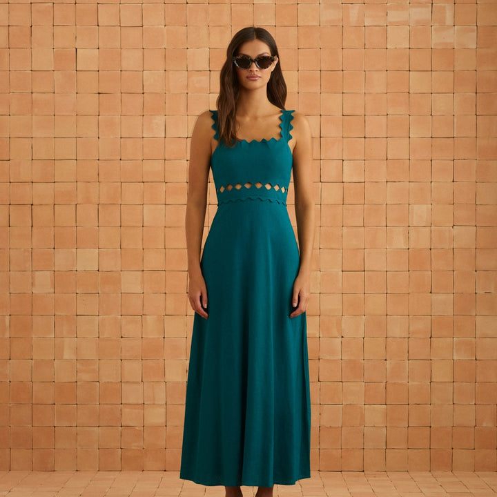 Evelyn Dress In Jade — gallery