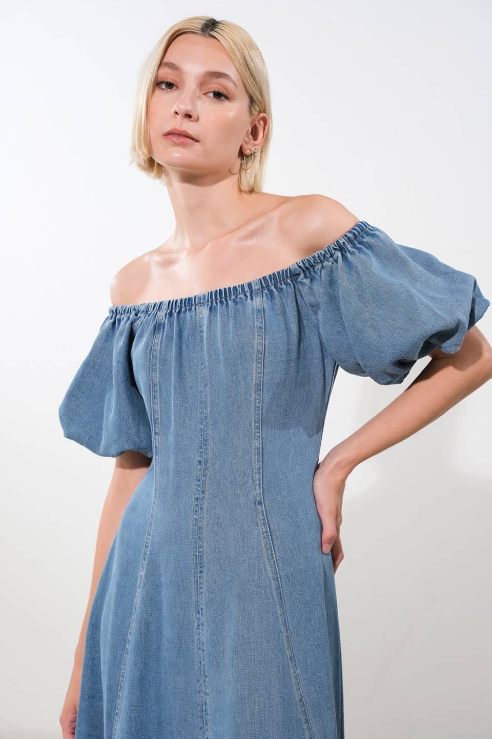 COASTAL CUTIE TENCEL MIDI DRESS — gallery