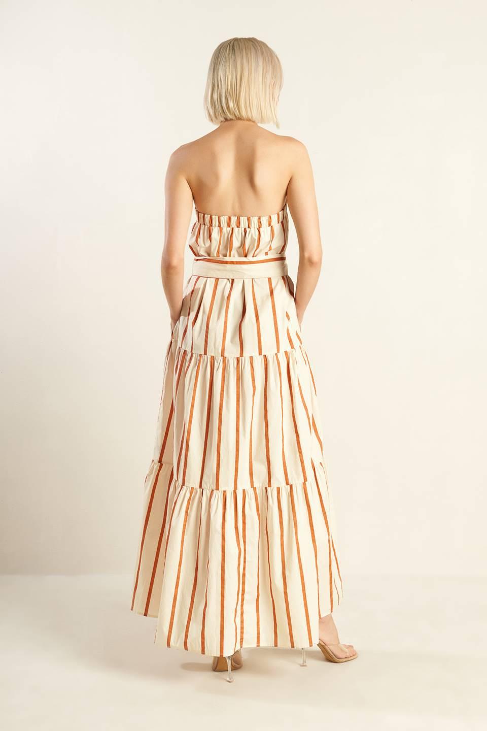 SWEET REMINISCENCE WOVEN MAXI DRESS — gallery