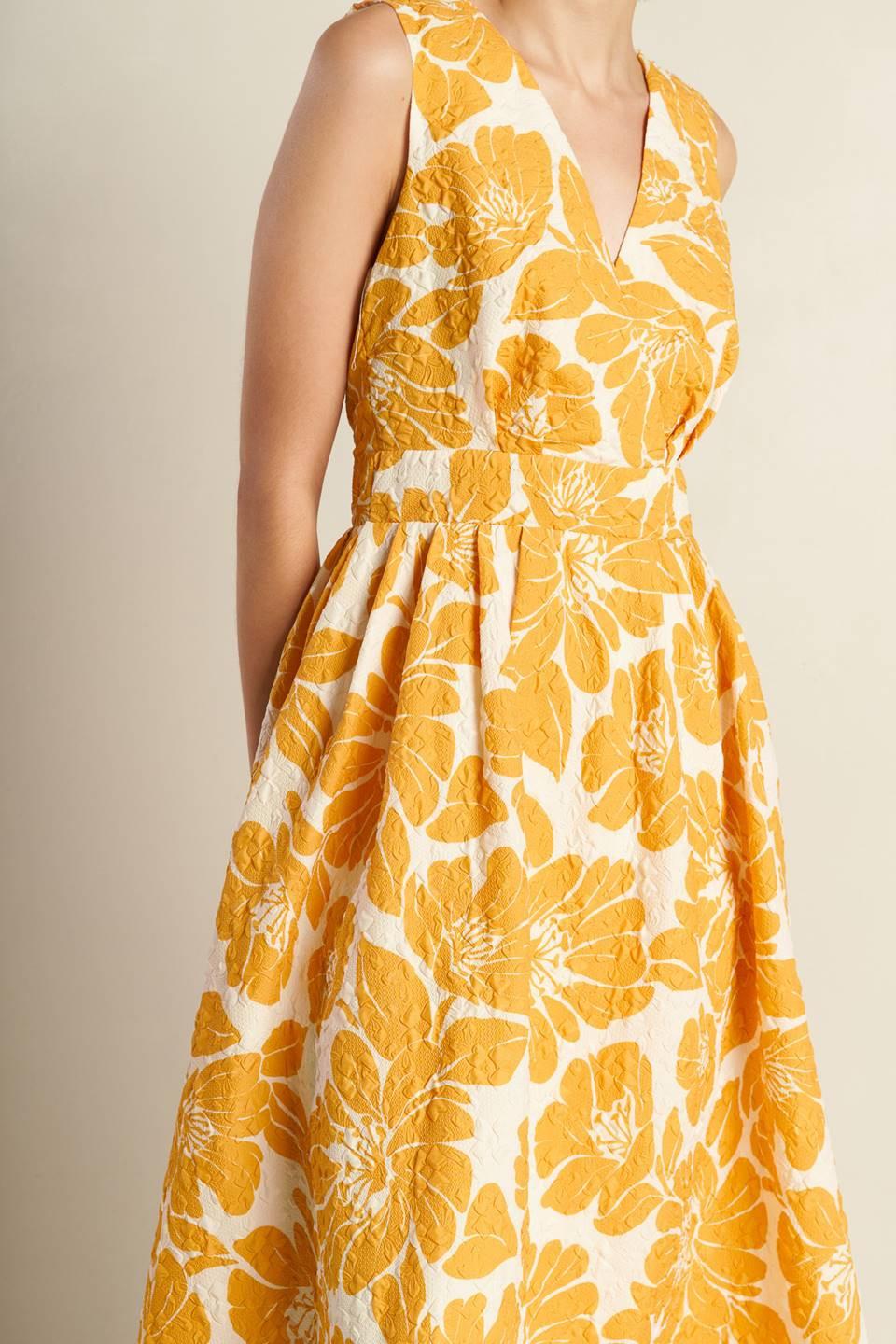 STARDUST STARLIGHT WOVEN MIDI DRESS — gallery